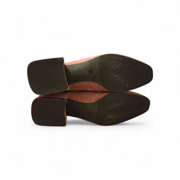 $650 Stuart Weitzman Sofia Block Heel Suede Sock Boots 9B ESPRESSO STRETCH 2021 - Picture 6 of 10